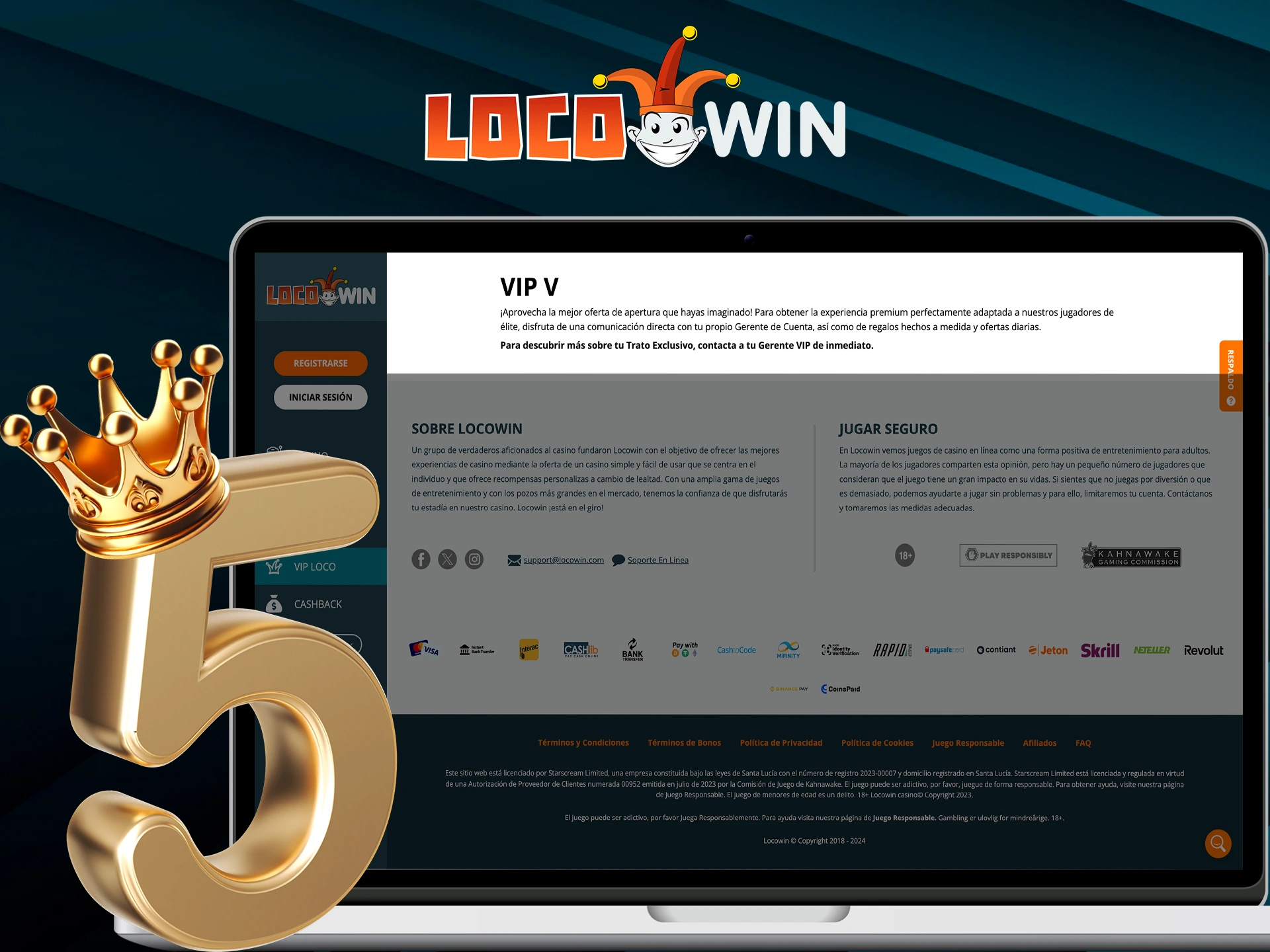 El nivel 5 del programa Locowin VIP es el más rentable.