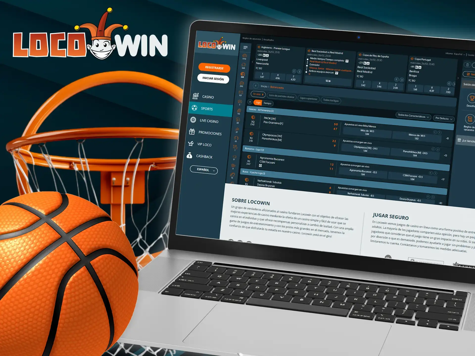 Apuesta al baloncesto con Locowin