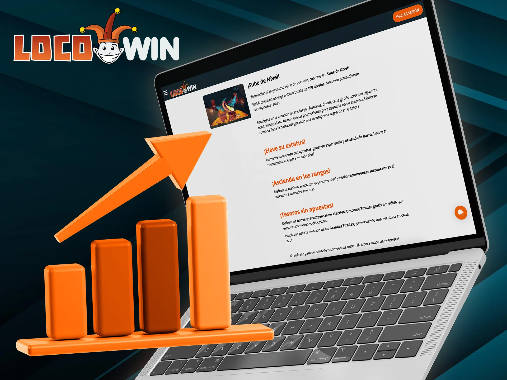 Sube de nivel y consigue más en Locowin.