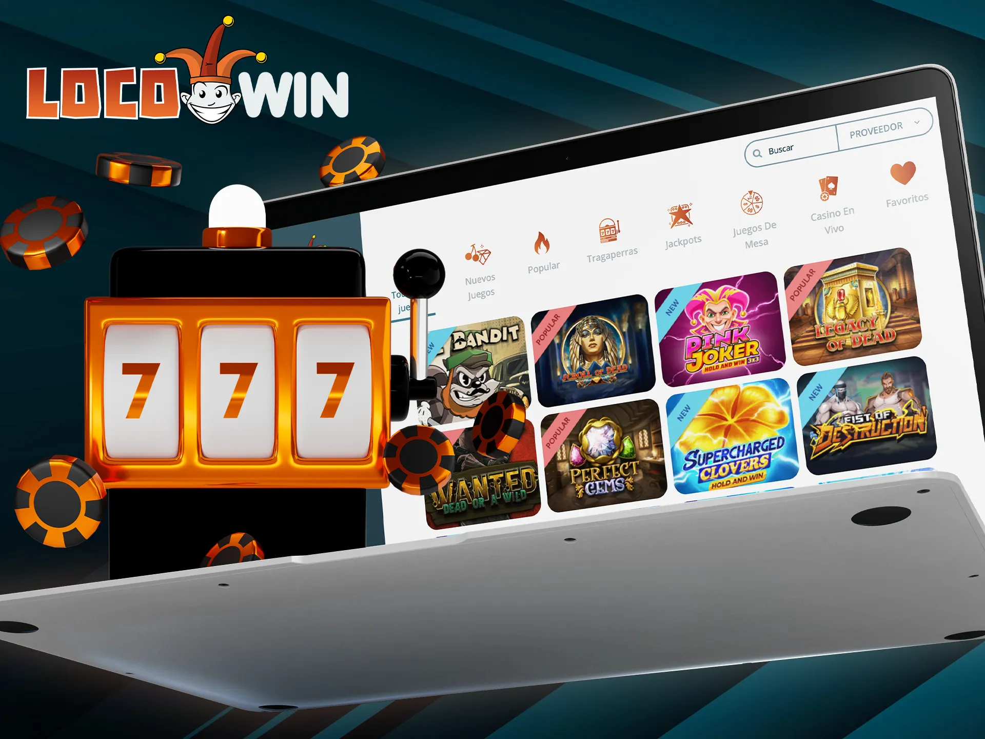 Regístrate en Locowin y empieza a jugar a las tragaperras online en España.